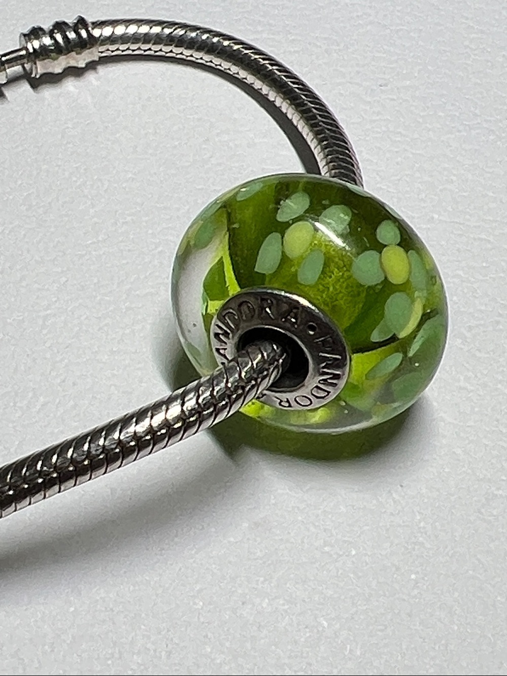 Pandora XL Green Blossom Murano